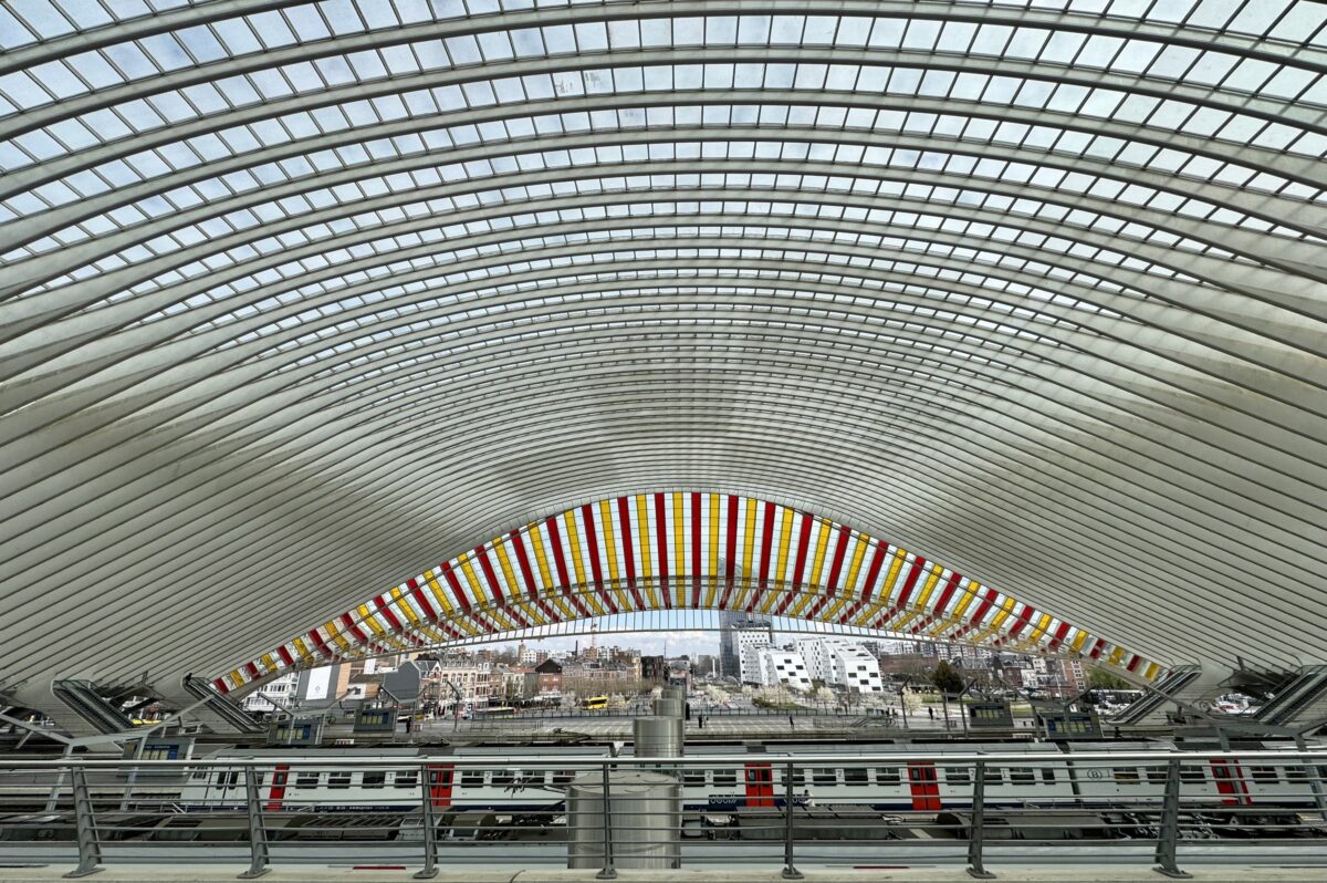 Bahnhof in Liège, Belgien.